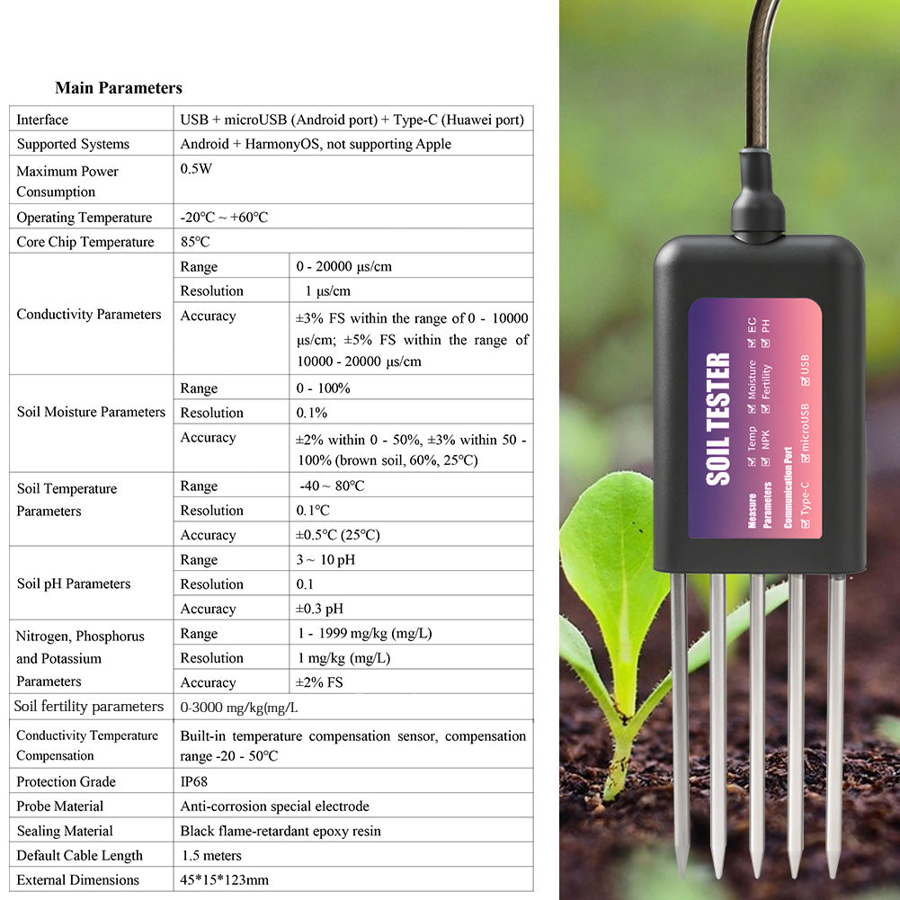 8 in 1 Soil Tester for Plants with NPK | Yieryi – Yieryi Meter